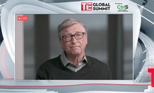 Bill Gates felicitated at the TiE Global Summit 2020
