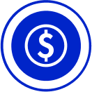 icon for cost optimized feature in enterprise backup solutions